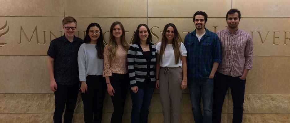 Members of Dr. Cohen's research lab posing at the 2018 Undergraduate Research Symposium