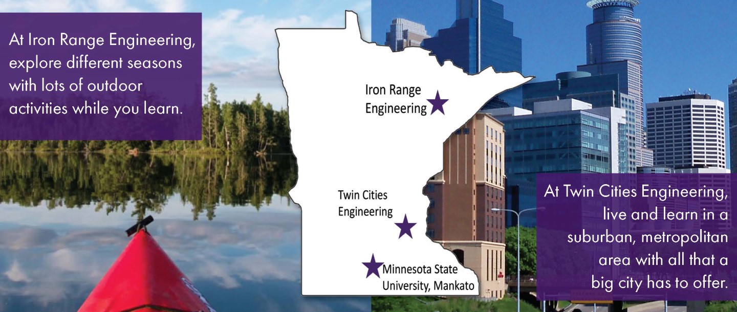 a map of minnesota state with buildings in the background