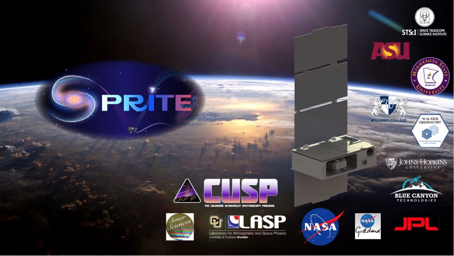 The NASA SPRITE, Supernova Remnants and Proxies for Re-Ionization Testbed Experiment, broadcaster poster