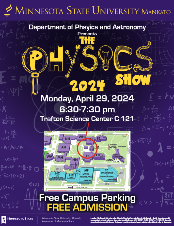 a poster for a science show