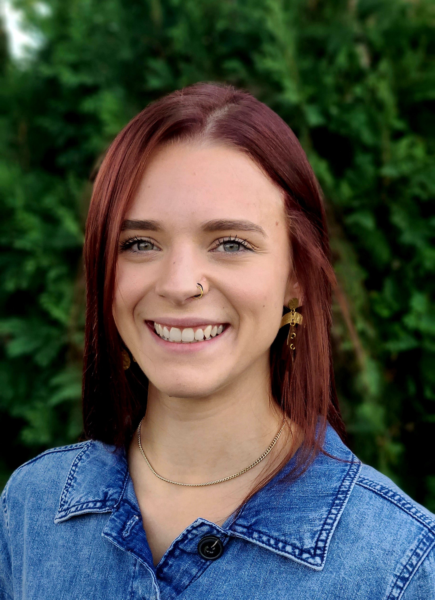 a person smiling at camera