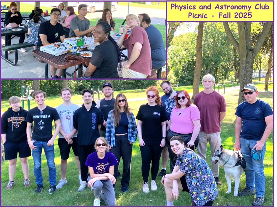 Physics and Astronomy students at 2025 picnic