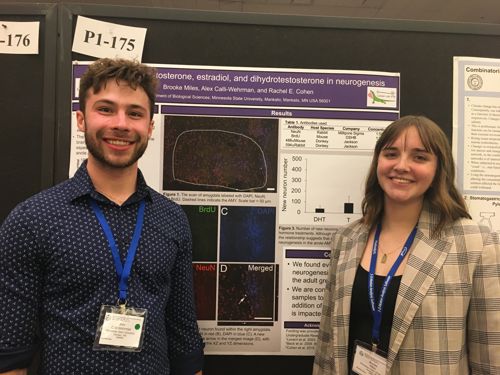 Dr. Rachel Cohen and Dr. Michael Minicozzi research labs being presented at the Annual Meeting of the of the Society for Integrative and Comparative Biology (SICB) by Alex Calli-Wehrman and Brooke Miles