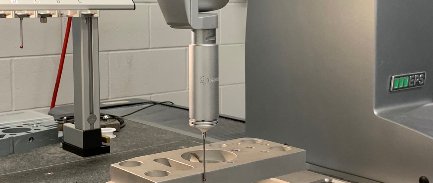 Photo of the hexagon coordinate measuring machine in the Mechanical Engineering lab