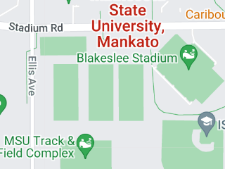 Screenshot map image of Minnesota State University, Mankato