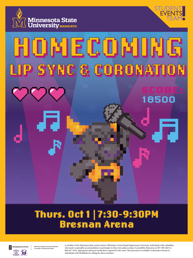 2026 homecoming lipsync battle poster